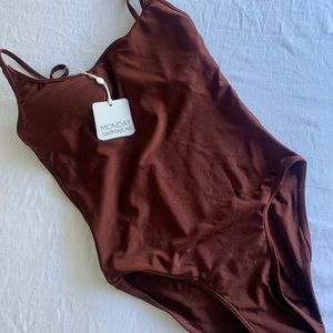 Monday swimwear chocolate one piece